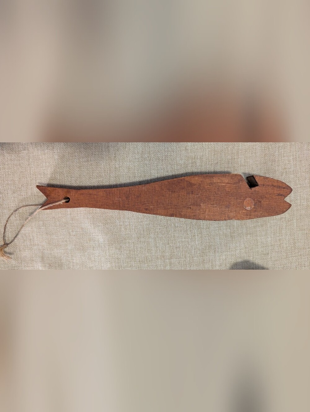 Vintgae 1940s Fish Wooden Oven Rack Puller